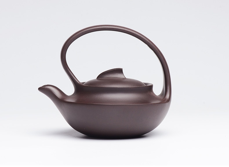 提梁精美紫砂壺，創(chuàng)意手工紫砂壺